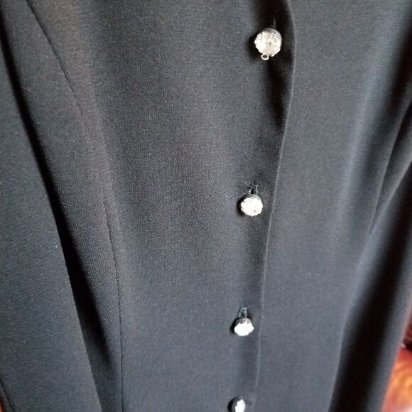 CDC Evening Caren Desiree Company evening dress button down front sequined back - Picture 11 of 15